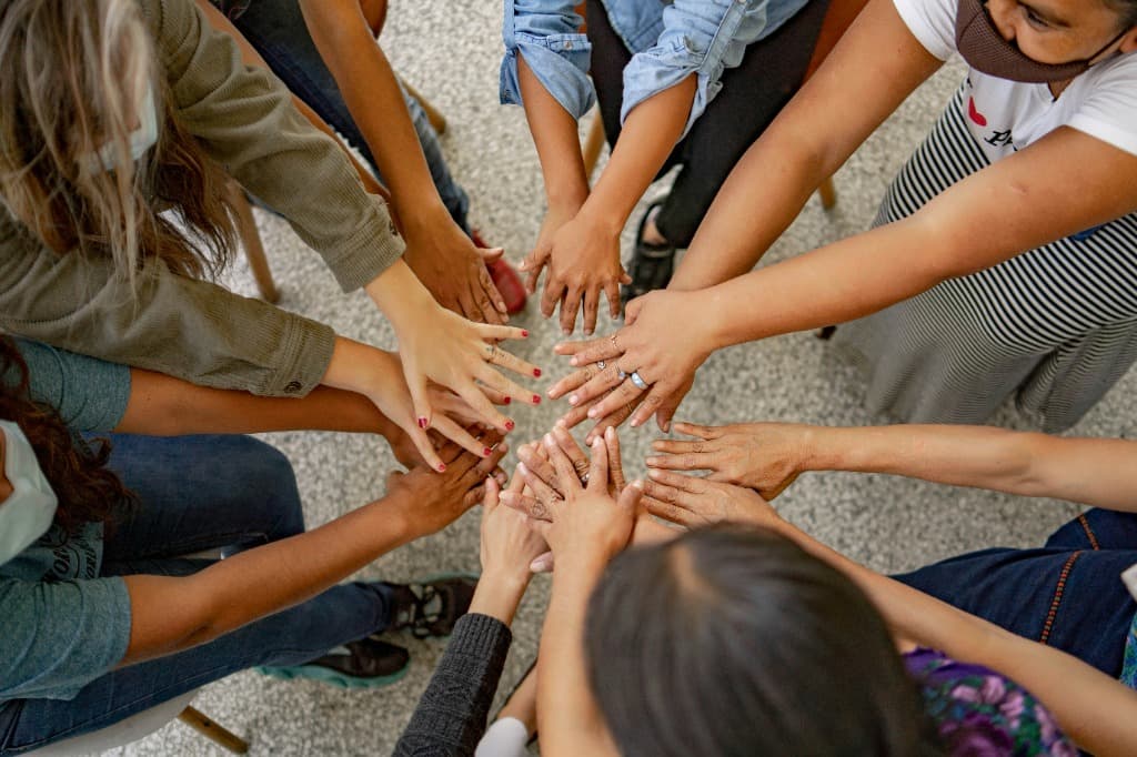 Nonprofit Team Hands Together